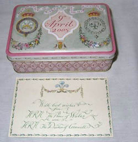 IMAGE A slice of Charles and Diana's wedding cake as mailed