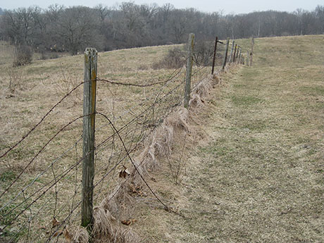 Fence before repair 460