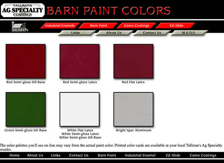 Barn Paint Colours