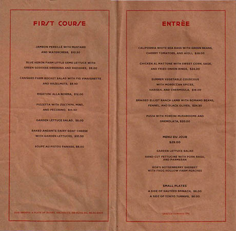 Chez Panisse Menu 2 460