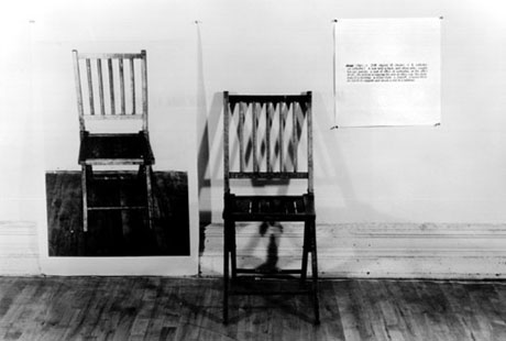 Kosuths One and Three Chairs 460