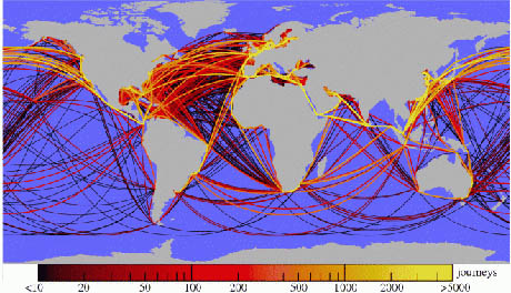 World trade routes 460