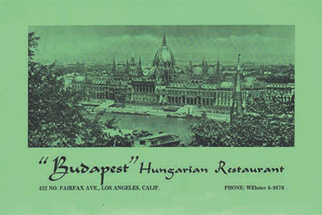 Budapest Hungarian restaurant 460